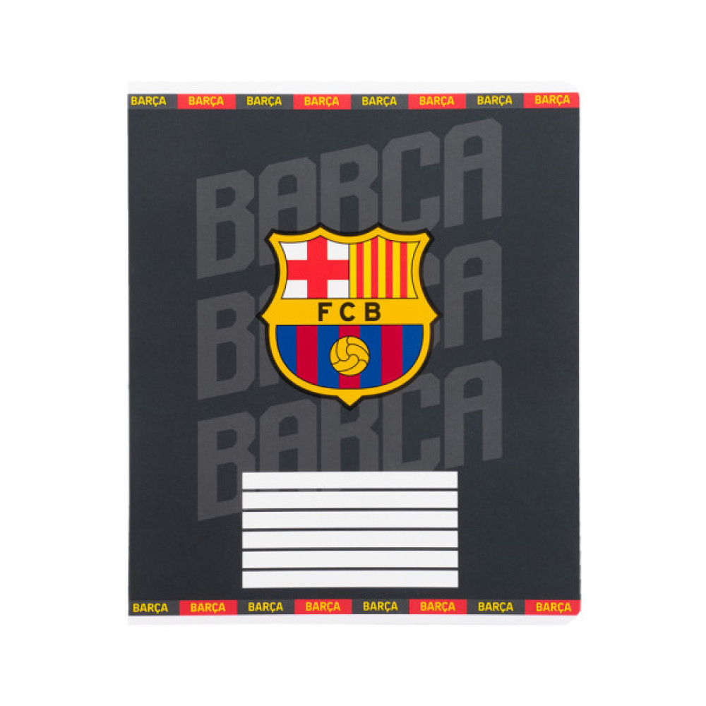 Зошит Kite FC Barcelona, 12 аркушів, клітинка (BC25-232)