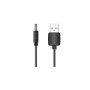 Кабель живлення USB to DC 3.5mm 5V 1.0m 2.0A black Vention (CEXBF) Кабель живлення USB to DC 3.5mm 5V 1.0m 2.0A black Vention (CEXBF)