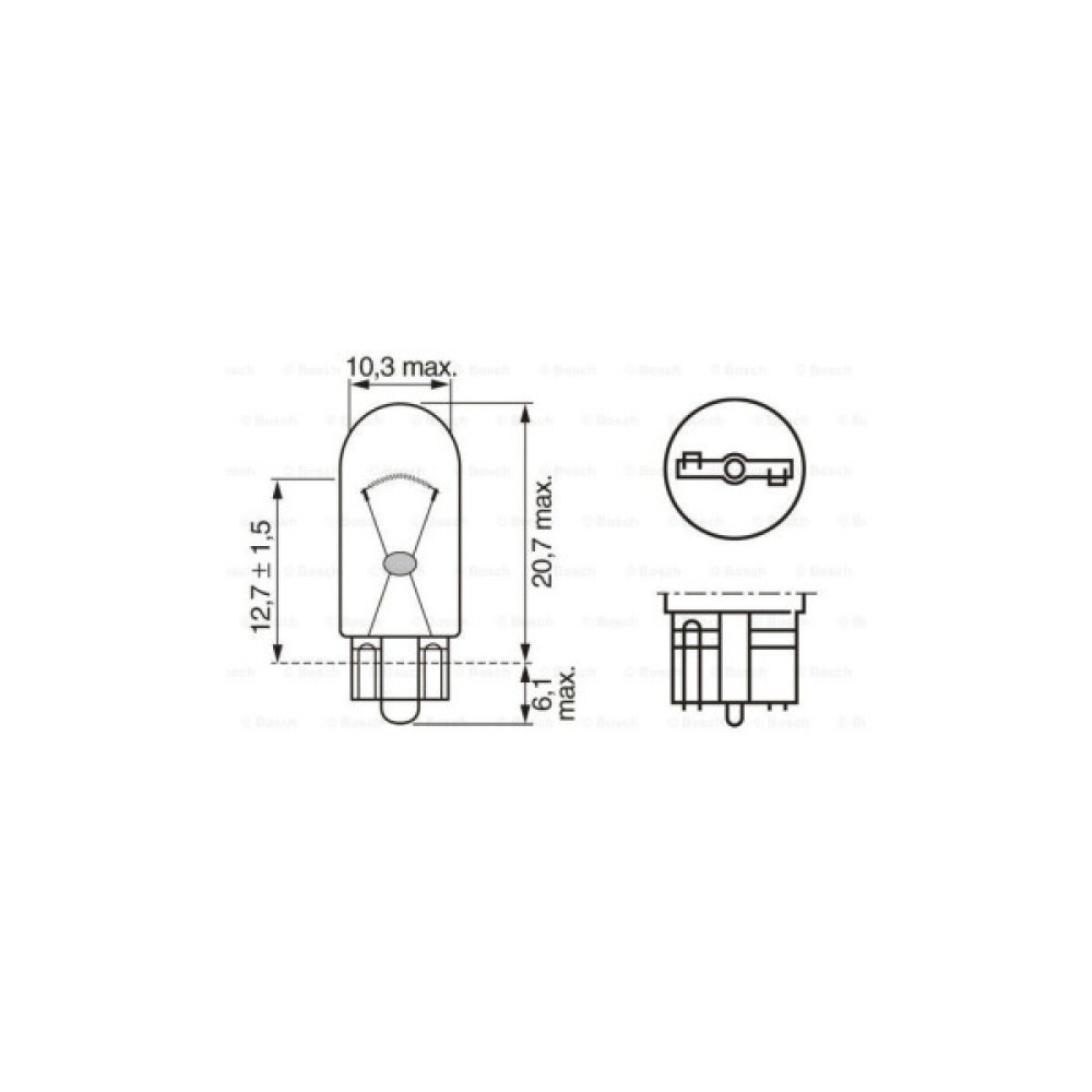 Автолампа Bosch 5W (1 987 302 819)