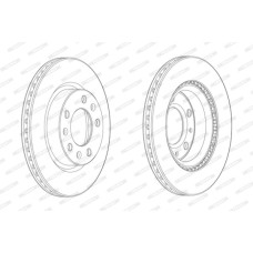 Гальмівний диск FERODO DDF2413C