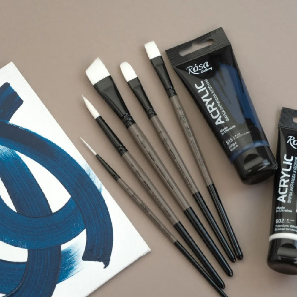 Пензлик для малювання Rosa Синтетика лайнер, MOON 1203RL, №2 (4823098534099)