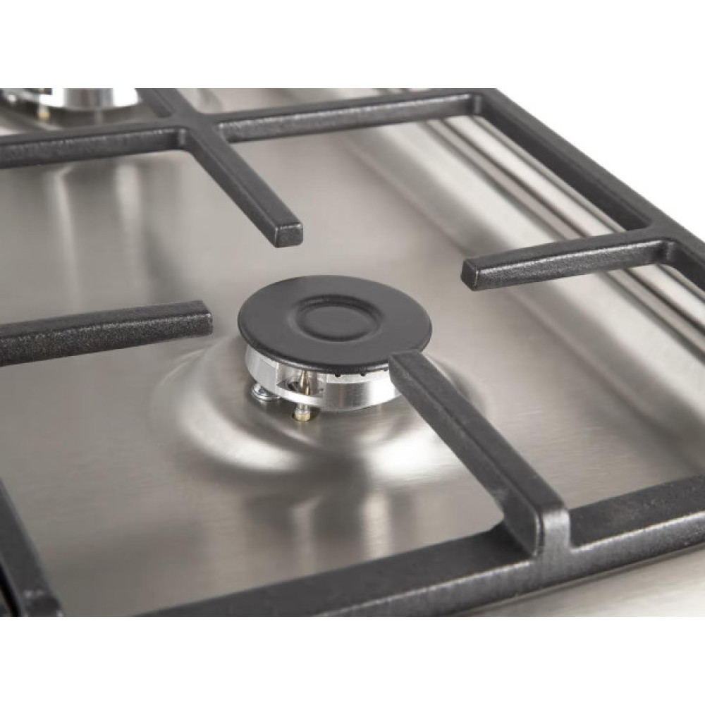 Плита Hansa комбінована, 62л, 50x60см, дисплей, конвекція, чавун, нерж