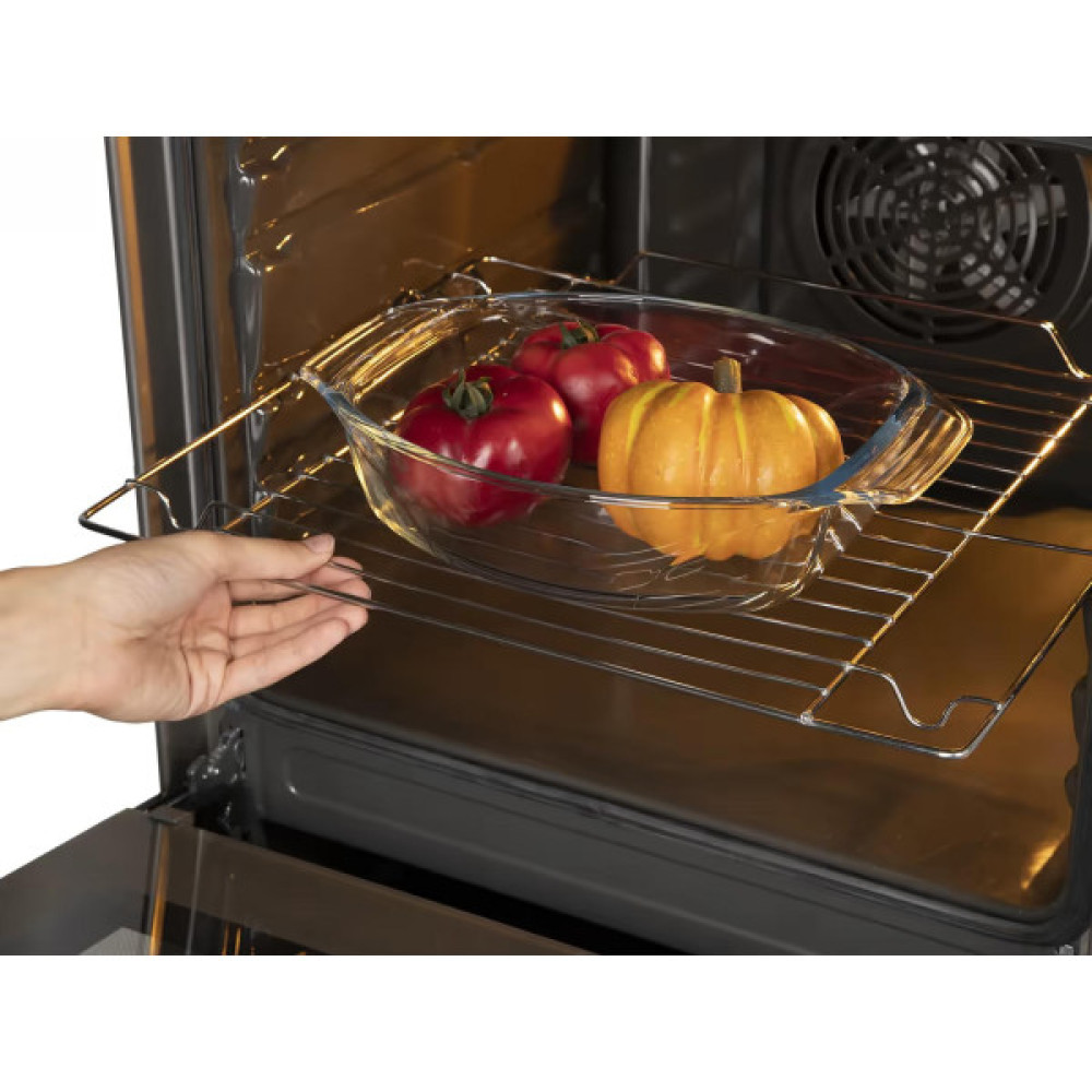 Плита Hansa комбінована, 62л, 50x60см, дисплей, конвекція, чавун, нерж