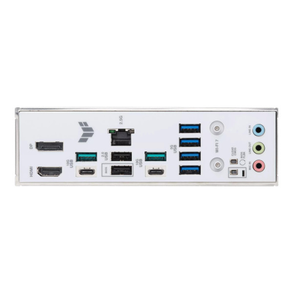 Материнcька плата ASUS TUF GAMING B850-PRO WIFI7 W NEO sAM5 B850 2xDDR5 M.2 HDMI DP Wi-Fi BT ATX білий