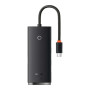 Концентратор Baseus USB-C to 4xUSB 3.0 0.25m black (WKQX030301) Концентратор Baseus USB-C to 4xUSB 3.0 0.25m black (WKQX030301)