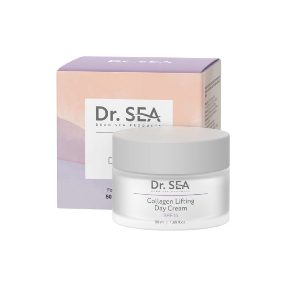 Крем для обличчя Dr. Sea Collagen Lifting Day Cream SPF15 50 мл (7293720020721)