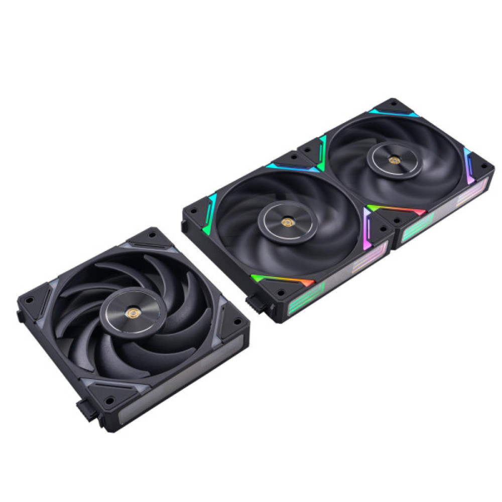 Кулер до корпусу 1stPlayer XF7 Black (XF7-BK-1IN1)