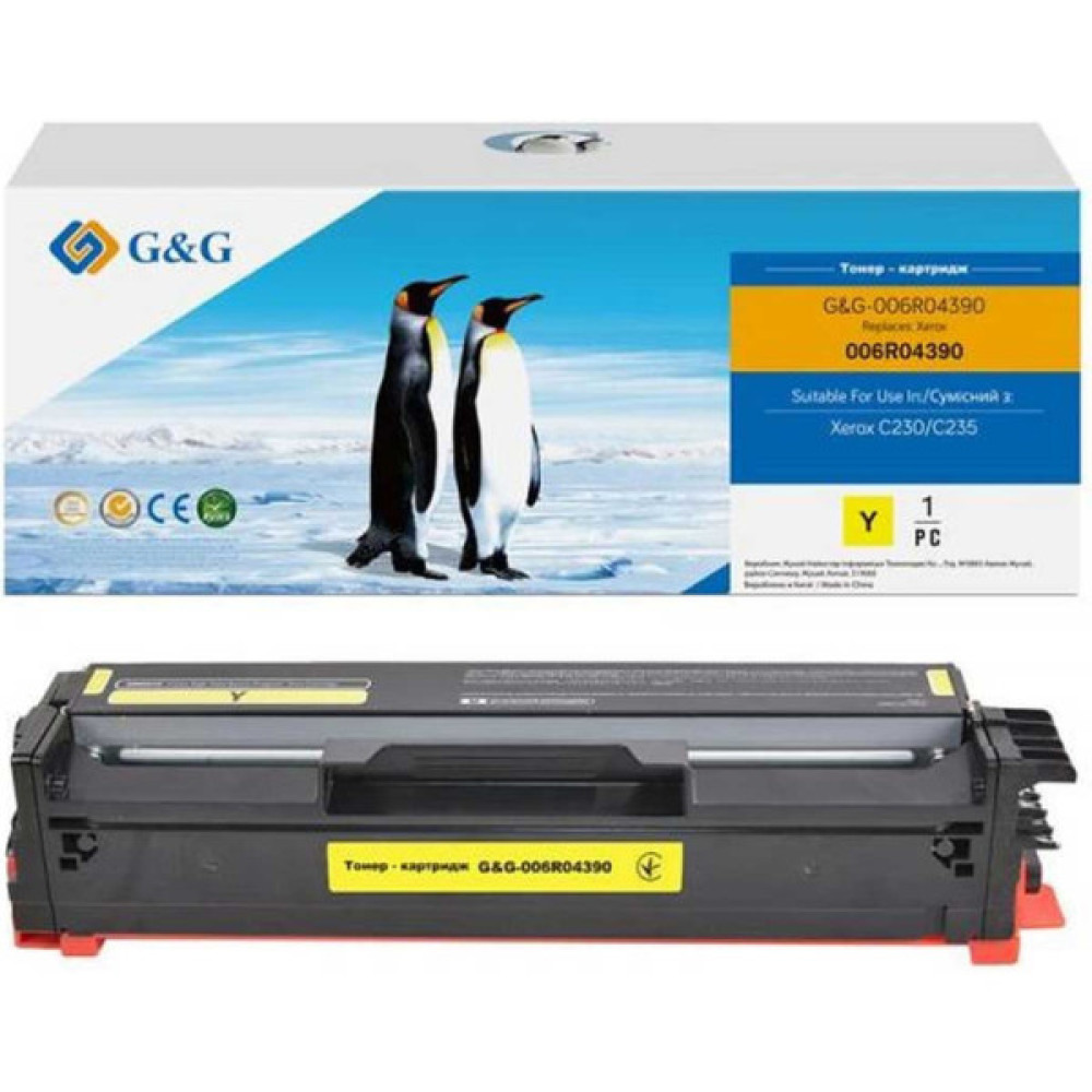 Картридж G&G Xerox C230/C235 Yellow 1.5K (G&G-006R04390)