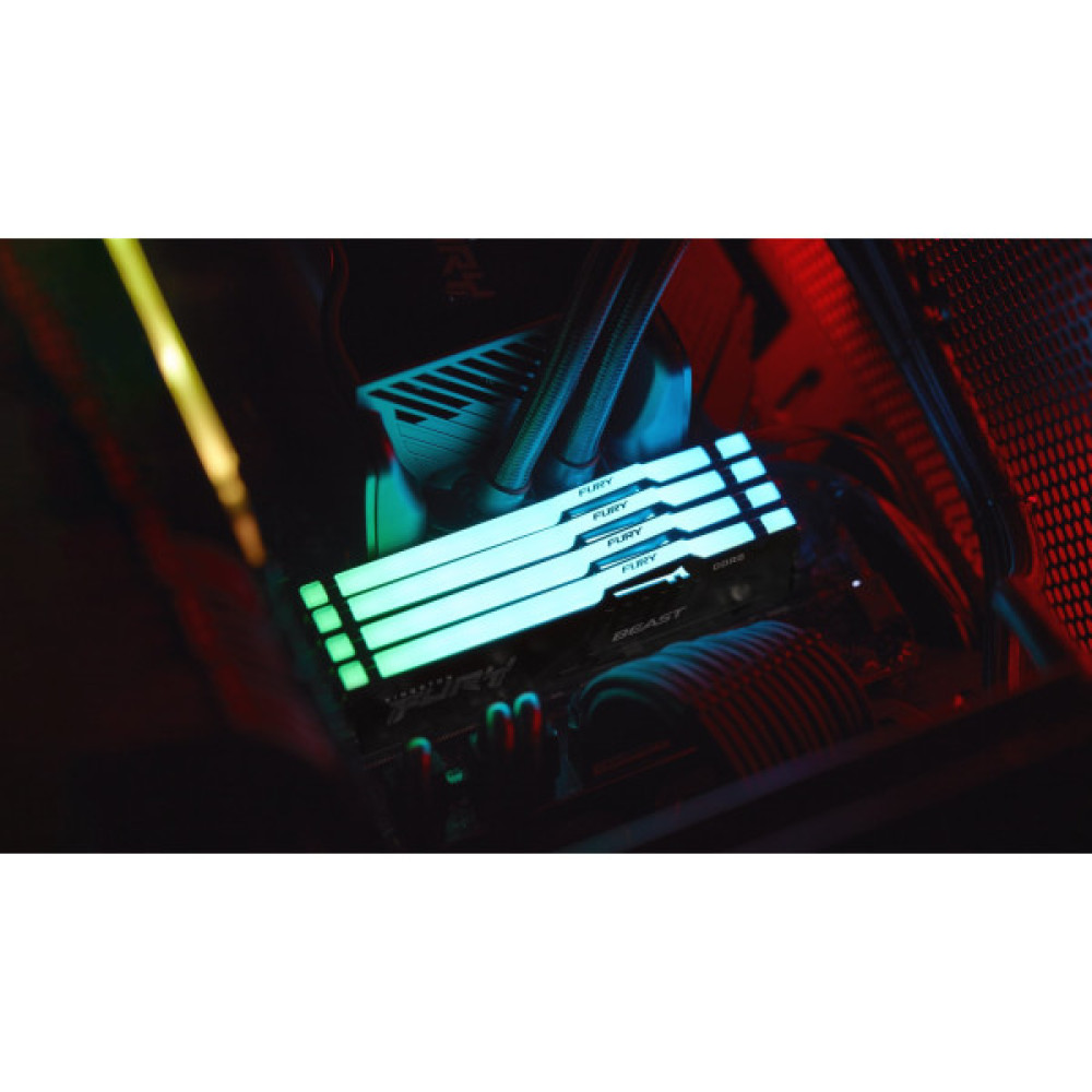 Пам'ять ПК Kingston DDR5 32GB 5600 FURY Beast  RGB