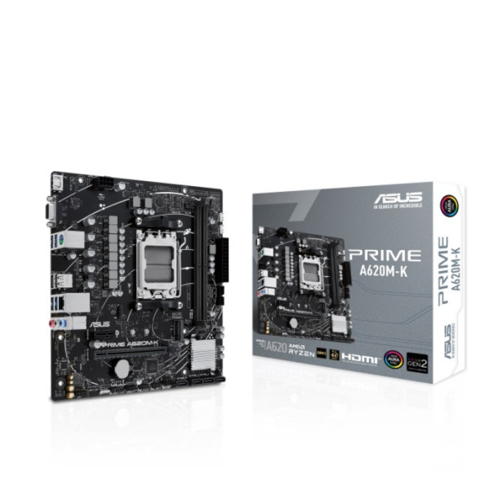 Материнcька плата ASUS PRIME A620M-K sAM5 A620 2xDDR5 HDMI D-Sub mATX