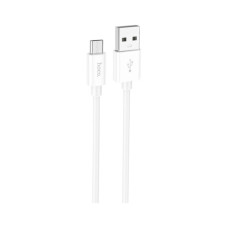 Дата кабель USB 2.0 AM to Micro 5P 1.0m Magic silicone X87 white HOCO (6931474783226)