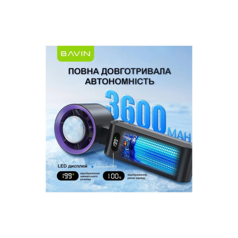 Вентилятор BAVIN BF-004 ICE CUBE TURBO FUN 10000RPM White (BF-004 WH)