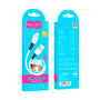 Дата кабель USB 2.0 AM to Micro 5P 1.0m 2.4A silicone X82 white HOCO (6931474768568)