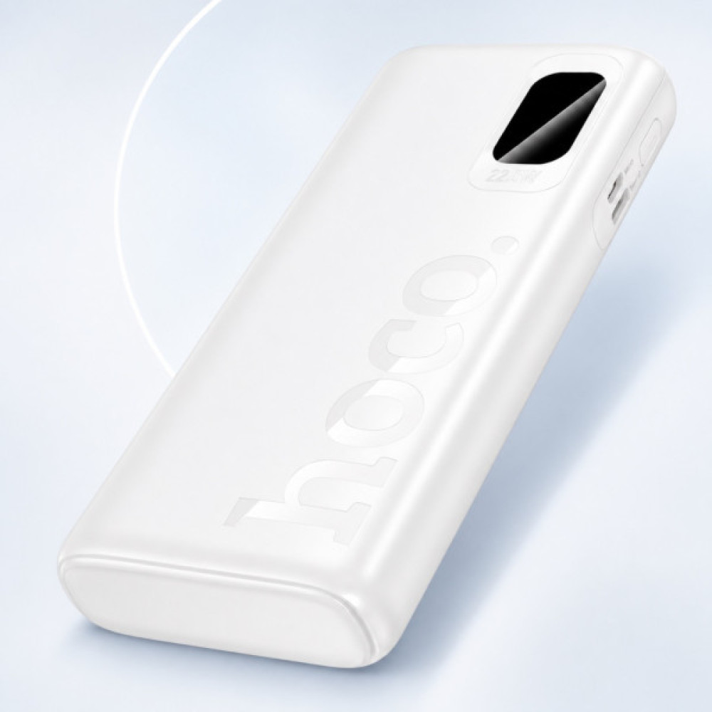 Батарея універсальна HOCO 10000mAh J158 Pro Runner 22.5W, PD/20W, White (716187)