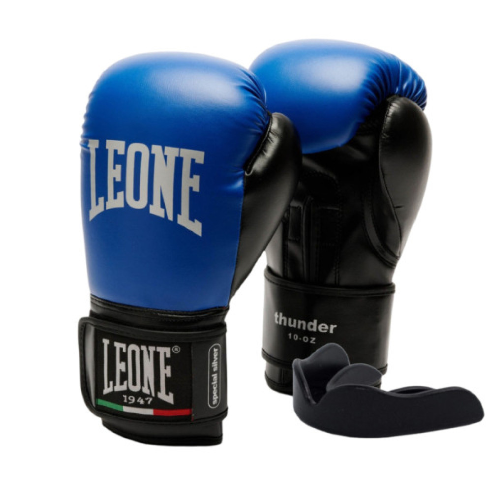 Боксерські рукавички Leone GN383 Thunder Blue 10 унцій (GN383_Blue_10oz)
