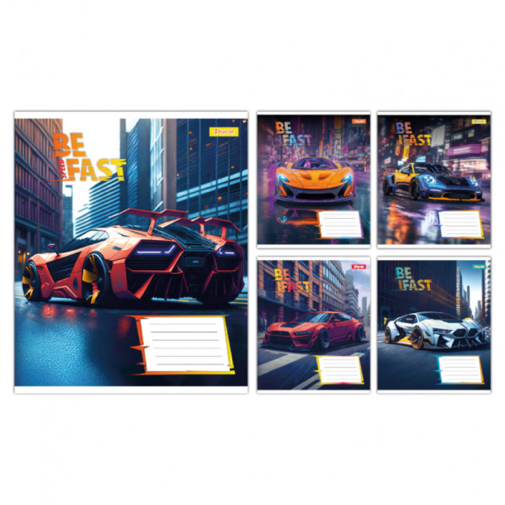 Зошит 1 вересня Be Fast А5 24 аркушів клітинка (768009)