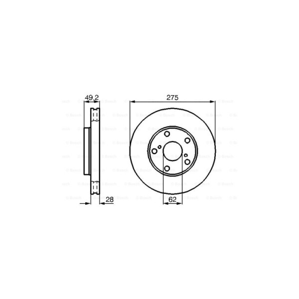 Гальмівний диск Bosch 0 986 478 632