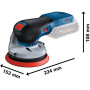 Шліфмашина ексцентрикова акумуляторна Bosch Professional GEX 18V-125 18В 125мм 10000об·хв 1.6кг Шліфмашина ексцентрикова акумуляторна Bosch Professional GEX 18V-125 18В 125мм 10000об·хв 1.6кг