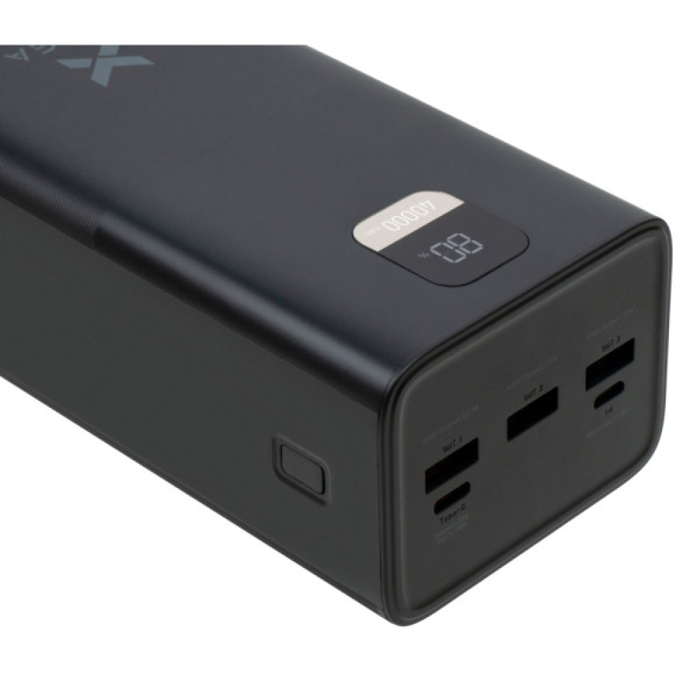 Батарея універсальна Vinga 40000 mAh 22.5W Display Black (VPBB4022)