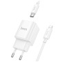 Зарядний пристрій HOCO C147A Charm 1xUSB-C PD20W + 1xUSB QC3.0 + cable USB-C to Lightning White (6942007630283) Зарядний пристрій HOCO C147A Charm 1xUSB-C PD20W + 1xUSB QC3.0 + cable USB-C to Lightning White (6942007630283)