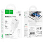 Зарядний пристрій HOCO C147A Charm 1xUSB-C PD20W + 1xUSB QC3.0 + cable USB-C to Lightning White (6942007630283) Зарядний пристрій HOCO C147A Charm 1xUSB-C PD20W + 1xUSB QC3.0 + cable USB-C to Lightning White (6942007630283)