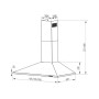 Витяжка кухонна Interline UNNA BL A/60 PB/2/T Витяжка кухонна Interline UNNA BL A/60 PB/2/T