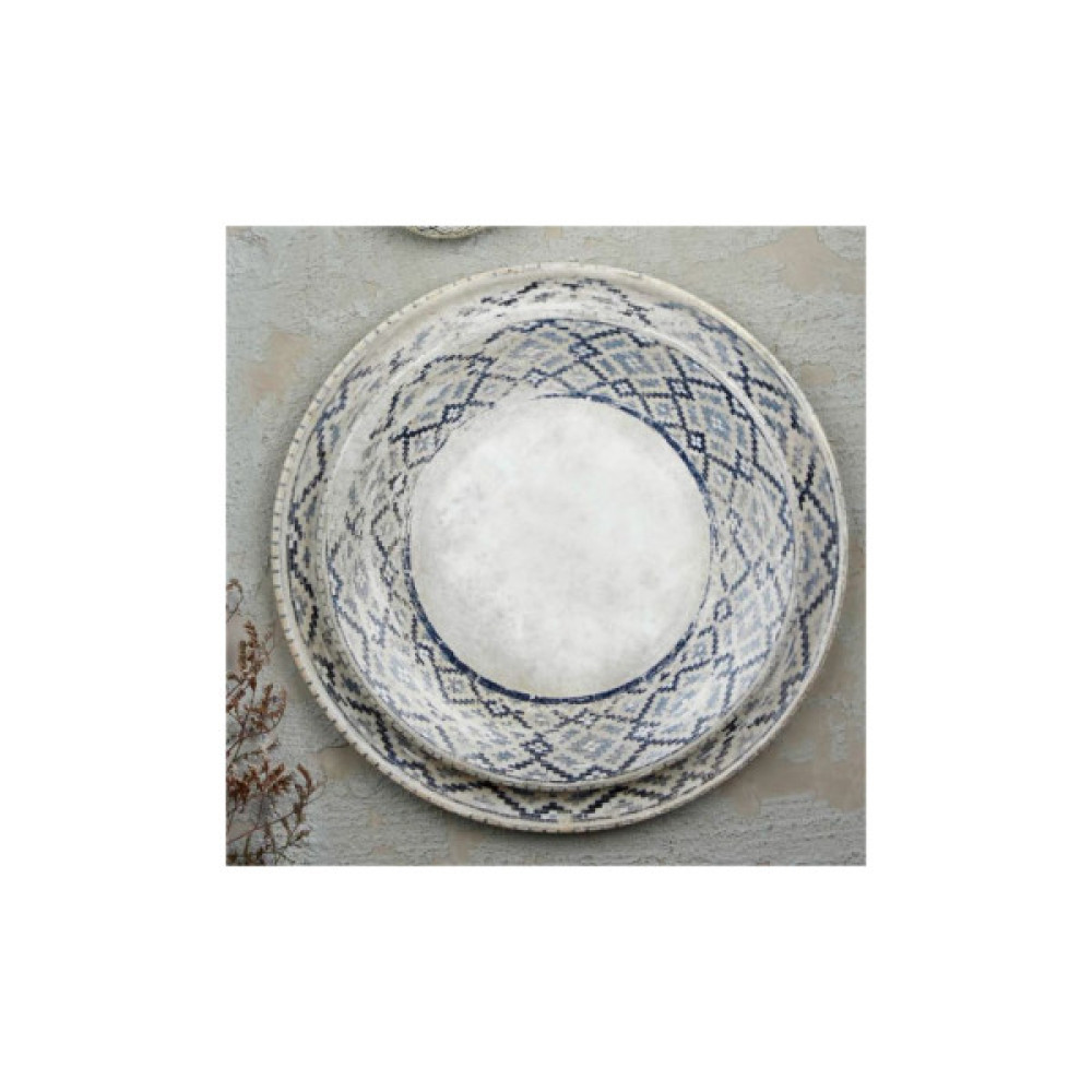 Тарілка By Bone серія "Rug" кругла 21 см (RUG-ZT-21-DZ)