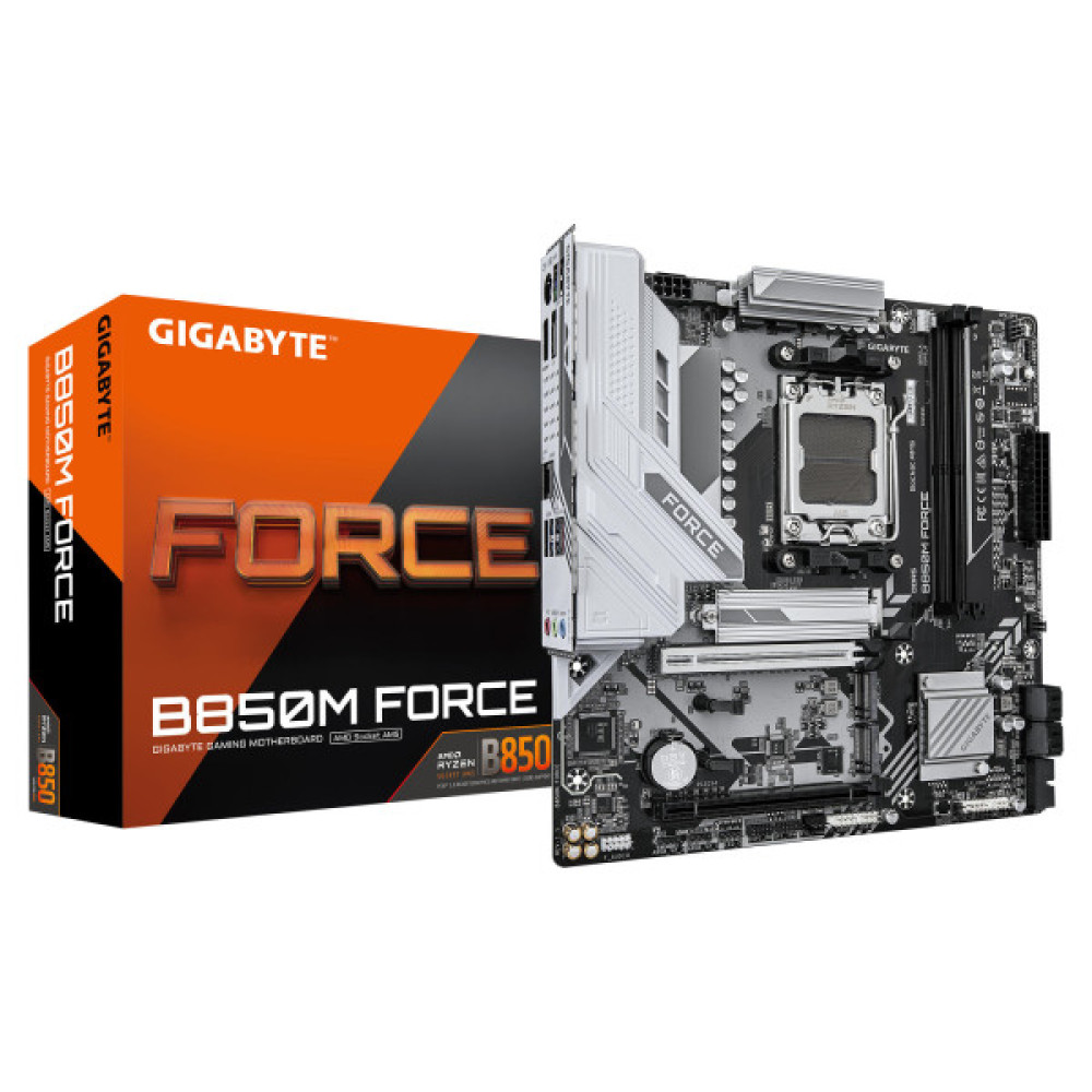 Материнська плата GIGABYTE B850M FORCE sAM5 B850 2xDDR5 M.2 HDMI DP mATX