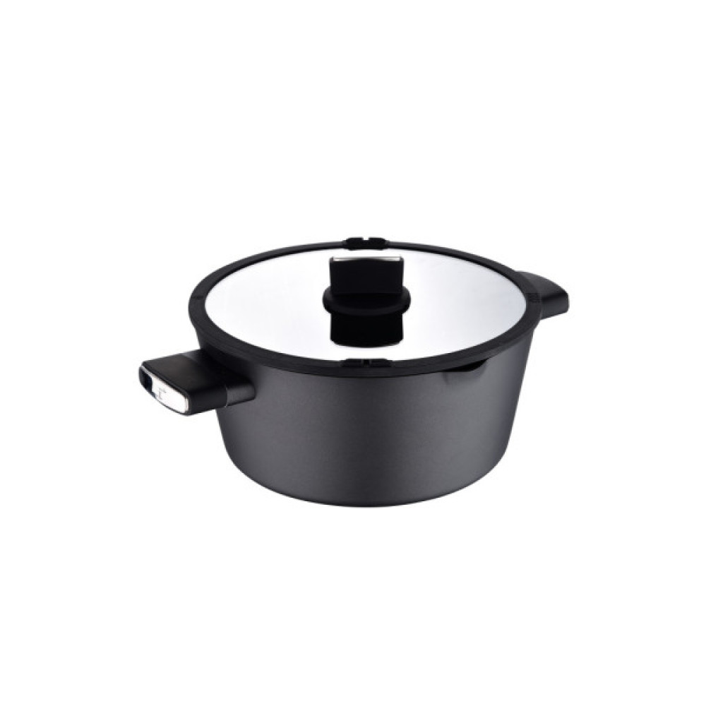 Каструля Bergner Ion, з кришкою 6 л (BG-35802-BK)