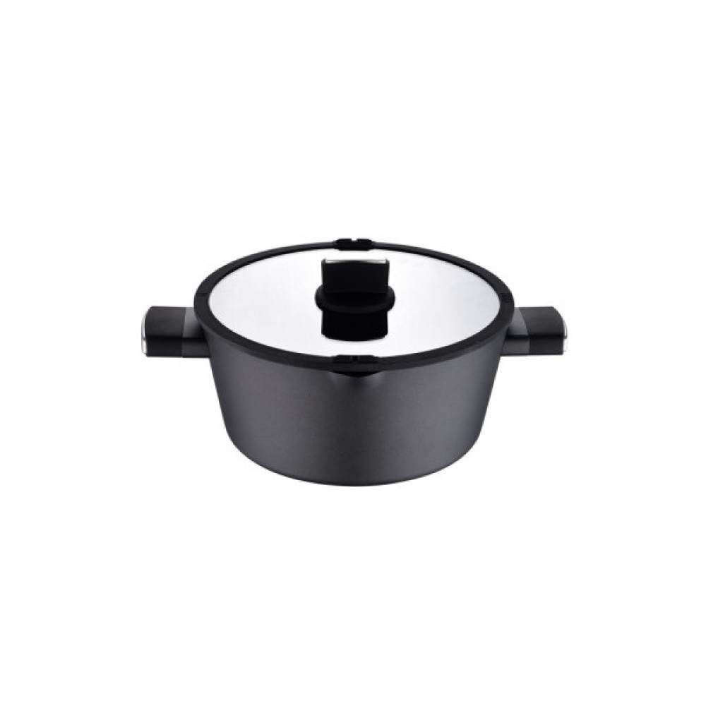 Каструля Bergner Ion, з кришкою 6 л (BG-35802-BK)