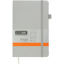 Книга записна Buromax Etalon 125x195 мм 96 аркушів в лінію обкладинка зі штучної шкіри Срібна (BM.291260-24) Книга записна Buromax Etalon 125x195 мм 96 аркушів в лінію обкладинка зі штучної шкіри Срібна (BM.291260-24)