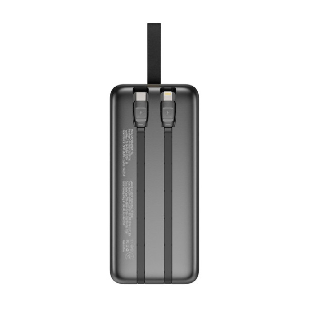 Батарея універсальна ColorWay 50 000 mAh PD/18W, QC3.0/22.5, Digital Display, Black (CW-PB500LPC5BK-PDD)