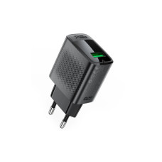 Зарядний пристрій Acefast A90 USB QC3.0 18W GaN black (6974316283249)