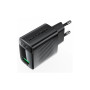 Зарядний пристрій Acefast A90 USB QC3.0 18W GaN black (6974316283249)