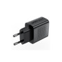 Зарядний пристрій Acefast A90 USB QC3.0 18W GaN black (6974316283249)