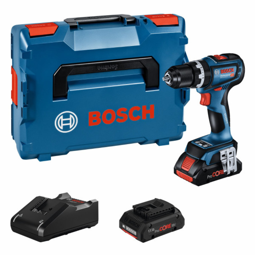 Шурупокрут-дриль акумуляторний Bosch Professional GSB 18V-90 C 18В 2х4А·год 36·64Нм 0-630·0-2100об·хв 1.2кг