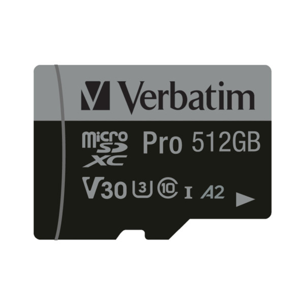 Карта пам'яті Verbatim 512GB microSDXC class 10 UHS-III PRO (47046)