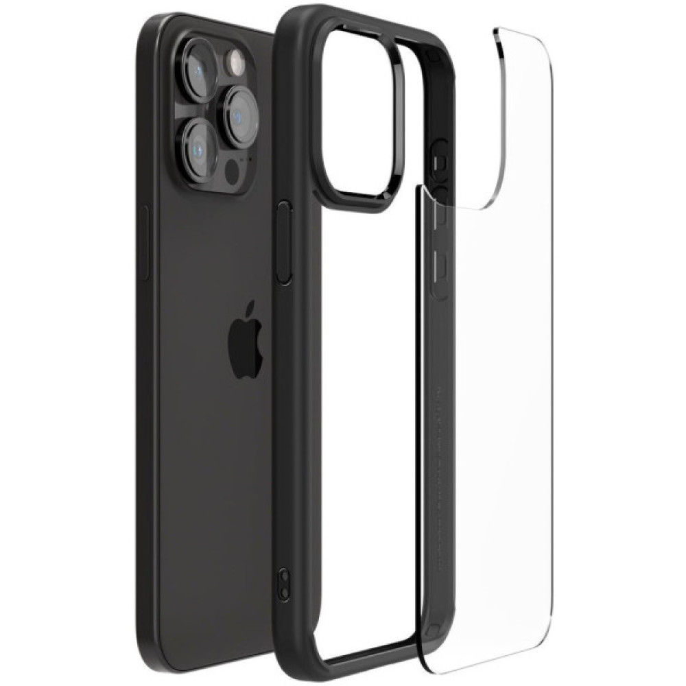 Чохол до мобільного телефона Spigen Apple iPhone 15 Pro Ultra Hybrid Matte Black (ACS06713)