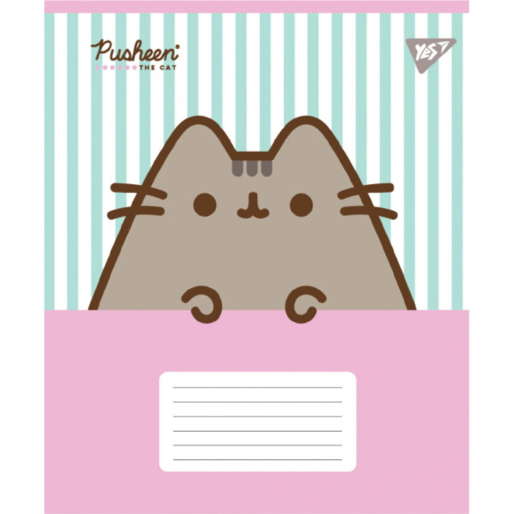 Зошит Yes Pusheen Candy А5 12 аркушів коса лінія (767599)