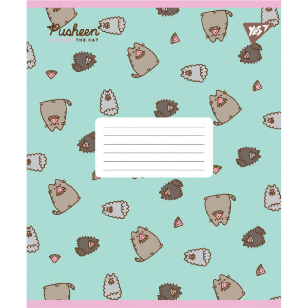 Зошит Yes Pusheen Candy А5 12 аркушів коса лінія (767599)