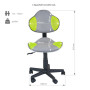 Дитяче крісло FunDesk LST3 Green-Grey (LST3 GN-GY) Дитяче крісло FunDesk LST3 Green-Grey (LST3 GN-GY)