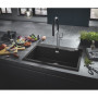 Мийка кухонна Grohe K700, граніт, прямокут., без крила, 780x510x220мм, чаша - 1, врізна, чорний граніт Мийка кухонна Grohe K700, граніт, прямокут., без крила, 780x510x220мм, чаша - 1, врізна, чорний граніт
