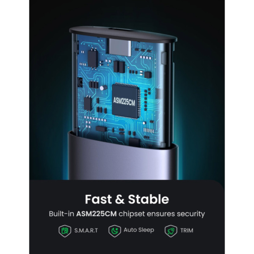 Кишеня зовнішня Ugreen SSD M.2 (NVME) M-KEY 3.1 GEN2 CM400 (10902)