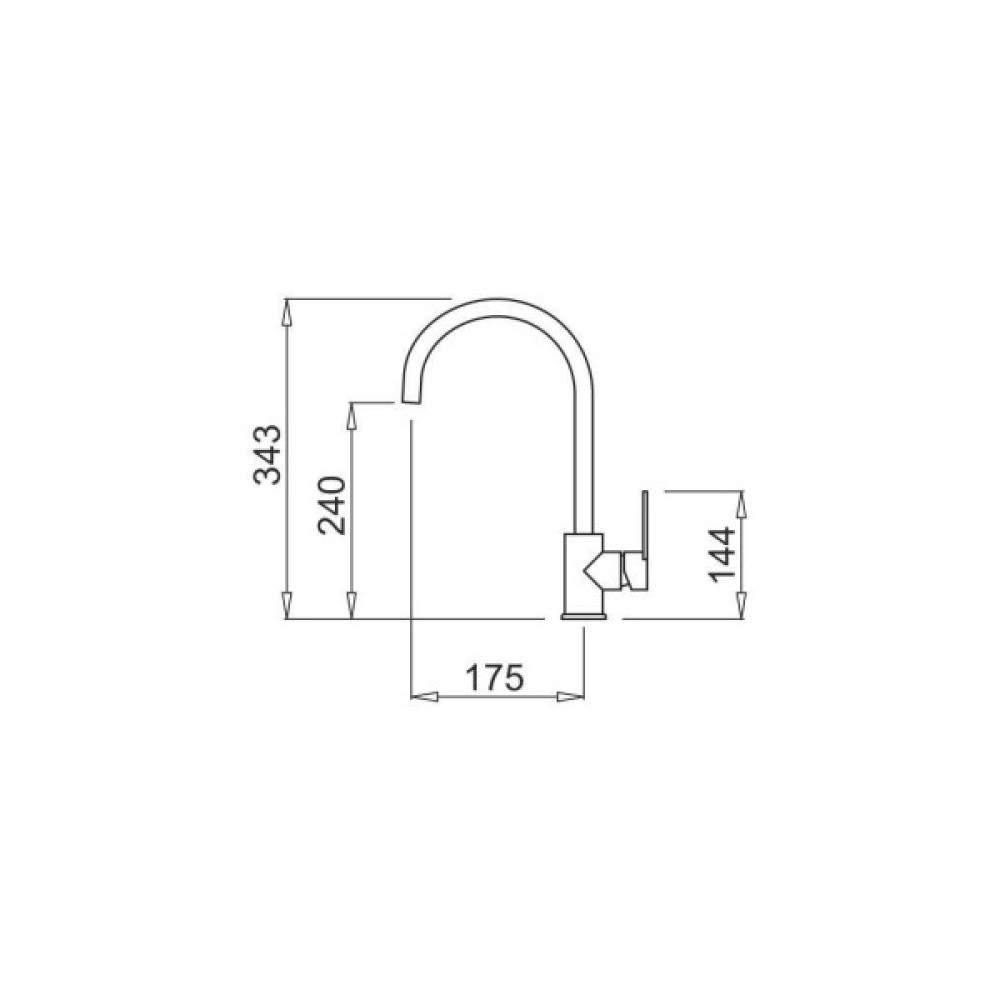 Змішувач Interline Tango new Black