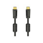 Кабель мультимедійний HDMI M to HDMI M 10.0m 4K Ethernet gold black Hama (00205009)