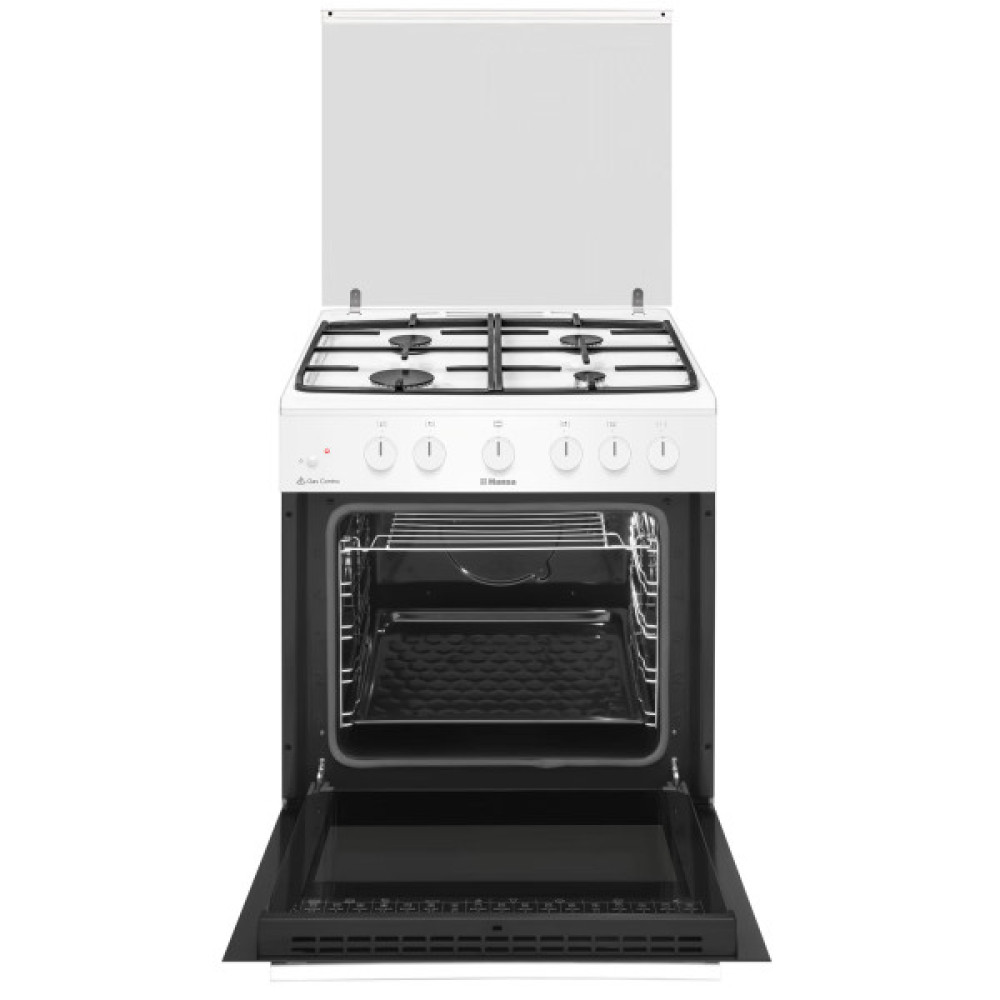 Плита Hansa газова, 71л, 60x60см, чавун, білий