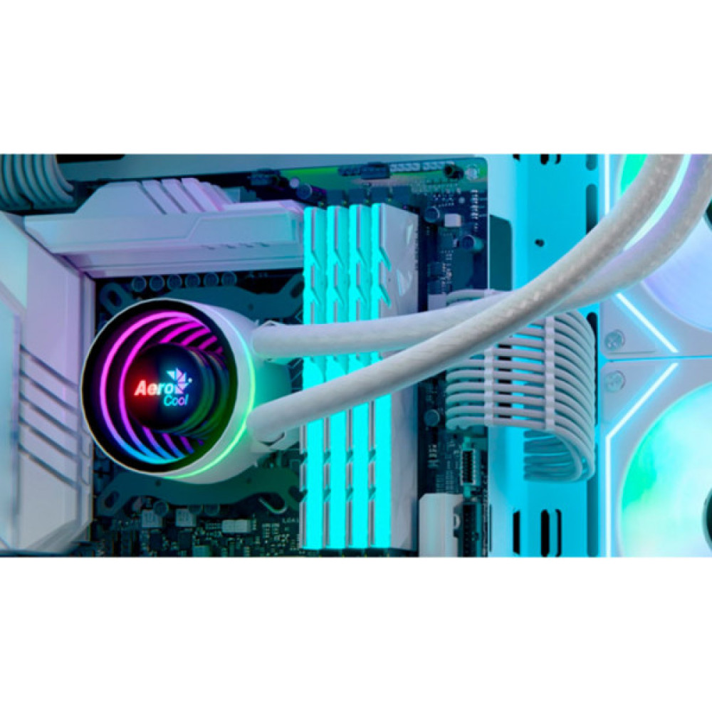 Система рідинного охолодження AeroCool Oasis L240 White (ACLA-OA24117.21)