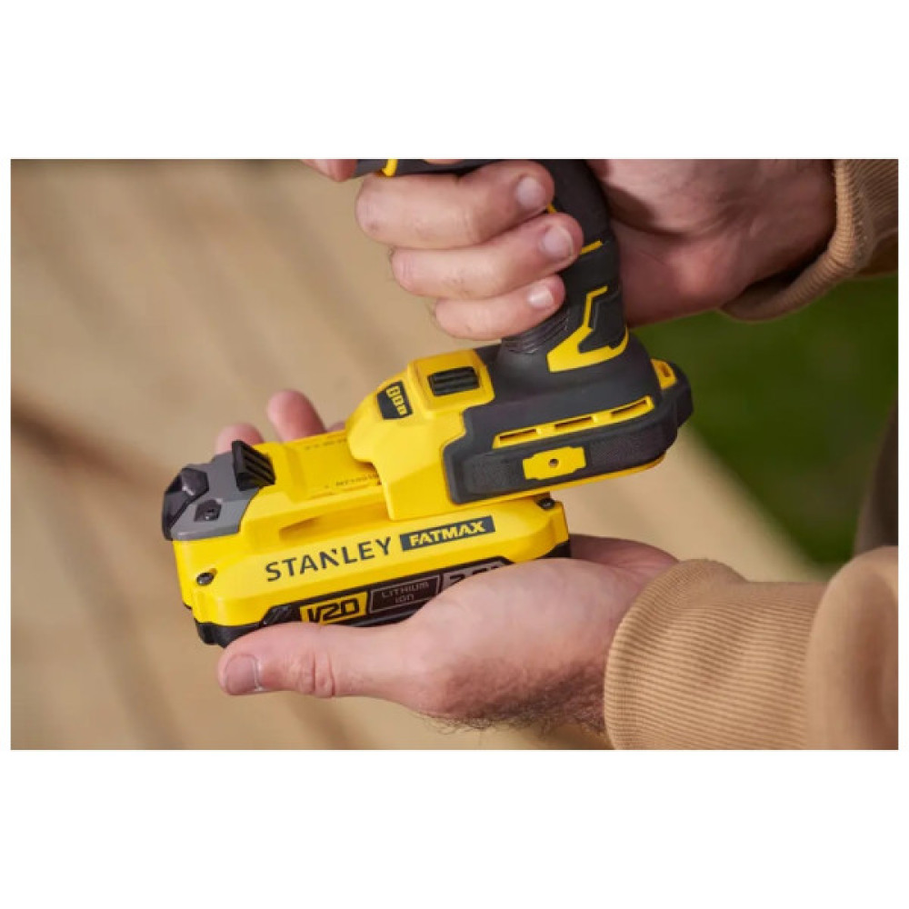 Шуруповерт Stanley FatMax, 18V, 2x2Ah, 190Нм, 2900об/хв, 3800уд/хв (SFMCF820D2K)