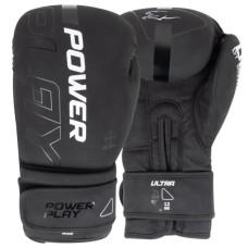 Боксерські рукавички PowerPlay 3024 Ultra Mat Чорно-Білі 12 унцій (PP_3024_12oz_Bl/White)
