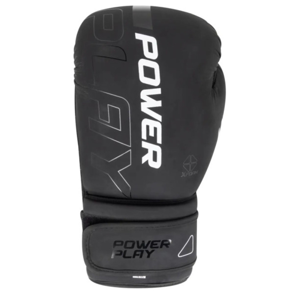 Боксерські рукавички PowerPlay 3024 Ultra Mat Чорно-Білі 12 унцій (PP_3024_12oz_Bl/White)